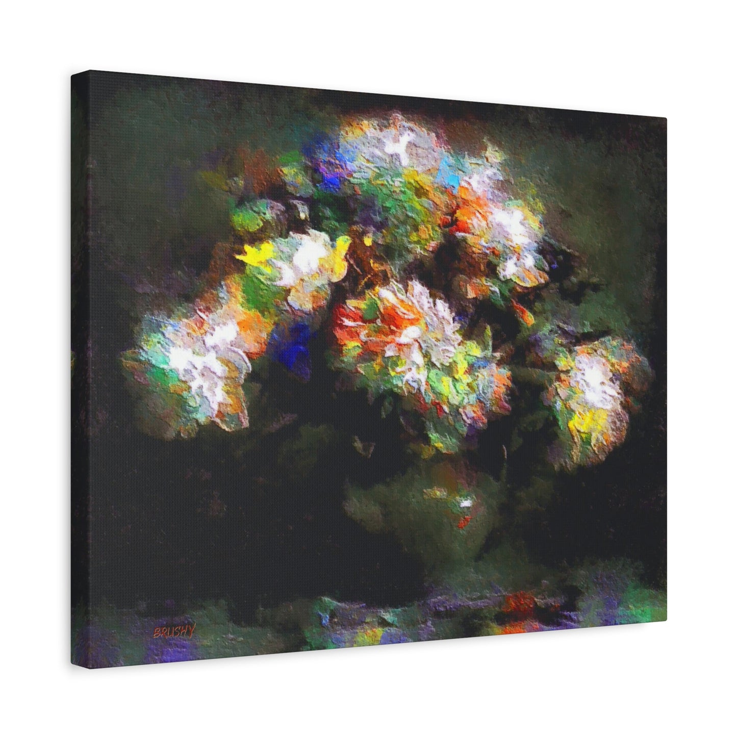 Abstract Roses Bouquet Arat Print, Floral Wall Decor