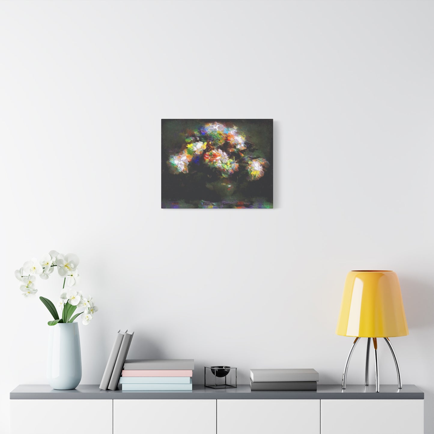 Abstract Roses Bouquet Arat Print, Floral Wall Decor