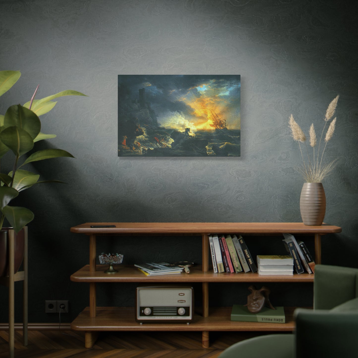 Claude Joseph Vernet Replica of Shipwreck Art Print, Classic Wall Art Decor