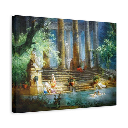 Hubert Robert Reproduction Of The Bathing Pool Art print, Classic Art Wall Décor