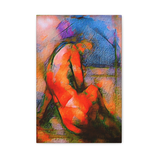 Nude Art Class Nude Woman Abstract Art Print Wall Décor