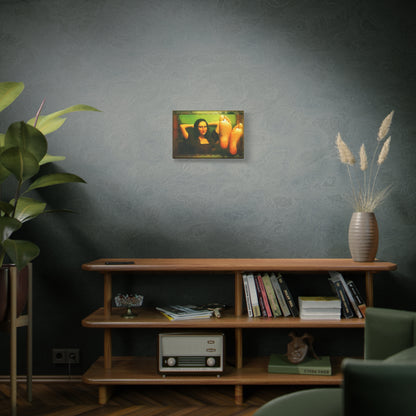 Mona Lisa Funny Wall Art Stretched Canvas da Vinci Abstract Wall Art