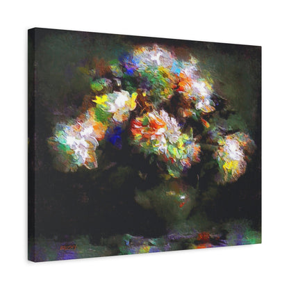 Abstract Roses Bouquet Arat Print, Floral Wall Decor