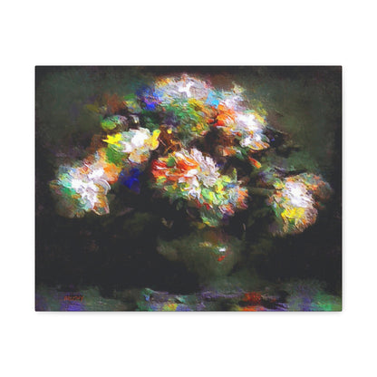 Abstract Roses Bouquet Arat Print, Floral Wall Decor