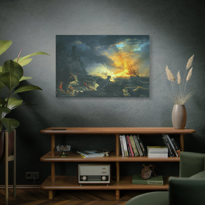 Claude Joseph Vernet Replica of Shipwreck Art Print, Classic Wall Art Decor