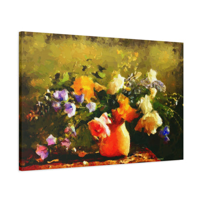Wild Flowers Summer Bouquet Art Print, Floral Wall Decor