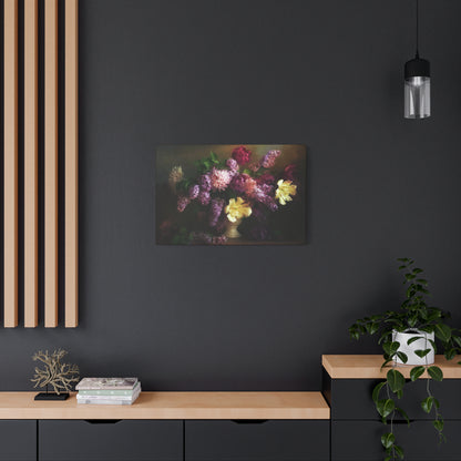 Lilac Bouquet Flower Canvas Wall Art Home Décor Abstract Art Purple Pink White