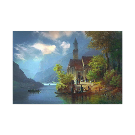 On The Way Home Anton Doll Reproduction Classic Art Print Stretched Canvas Wall Décor