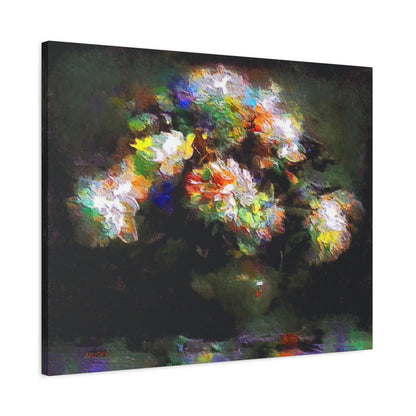 Abstract Roses Bouquet Arat Print, Floral Wall Decor