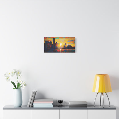 Sunset In A City