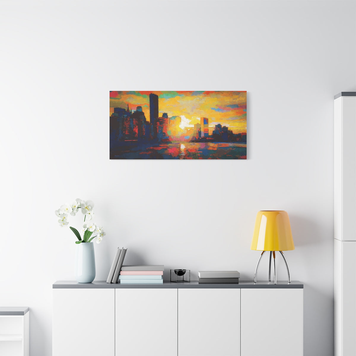 Sunset In A City