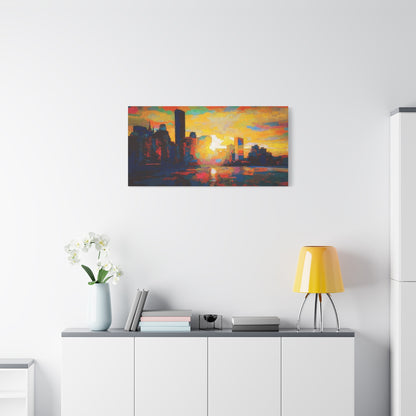 Sunset In A City