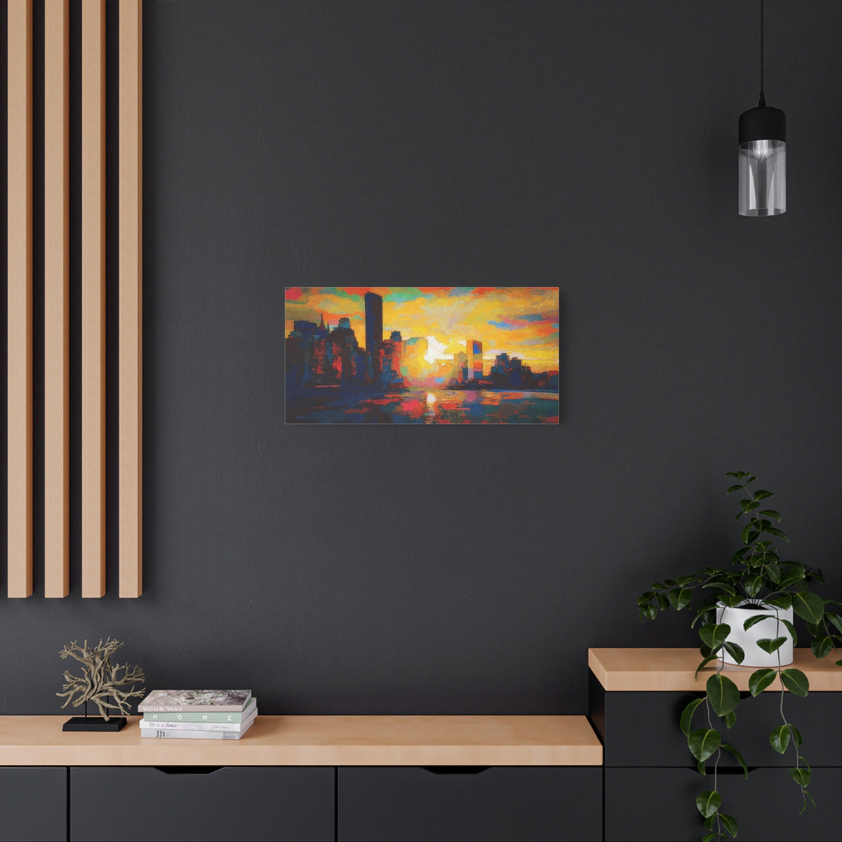 Sunset In A City