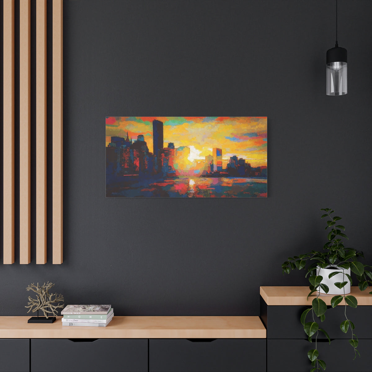 Sunset In A City