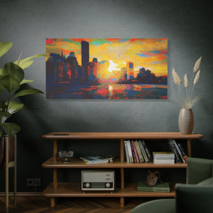 Sunset In A City