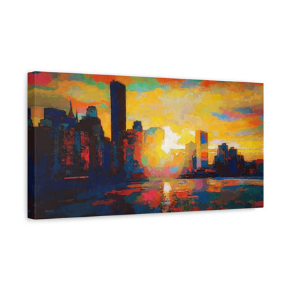 Sunset In A City